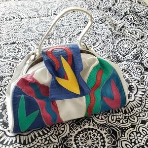 Epic 80s Vintage purse colorful handbag